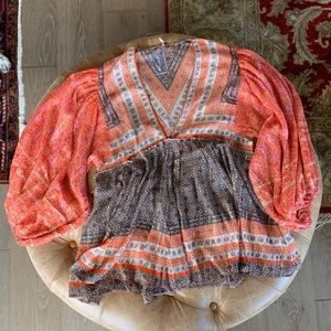 Free People Aliyah Printed Tunic Top